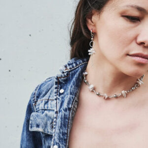 Necklace Gargantilla/ extra accessory for "chameleon"/ bracelet "pearl teeth"