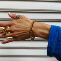 Textured Gold Bracelet 3 – LA-OL