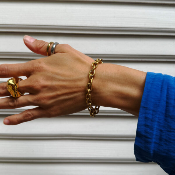 Textured Gold Bracelet 3 – LA-OL