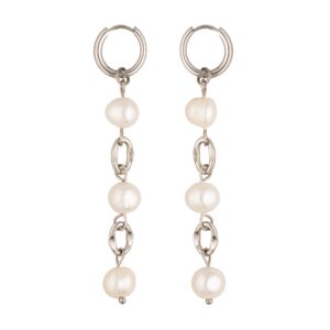 "White lace pearls" Earrings