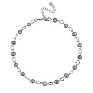 Extra accessory Gargantilla  for "chameleon" "black lace pearls"